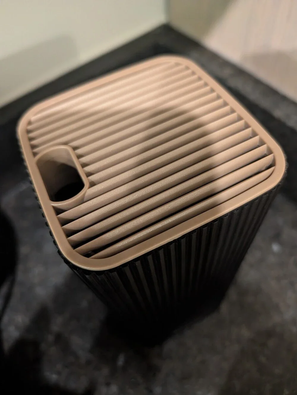 AsterCook Black Vertical Knife Block